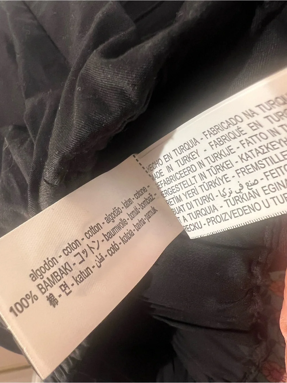ZARA Cotton Poplin Wide-Leg Cropped Pull-On Culotte Pants in Black S NWT - Picture 9 of 9